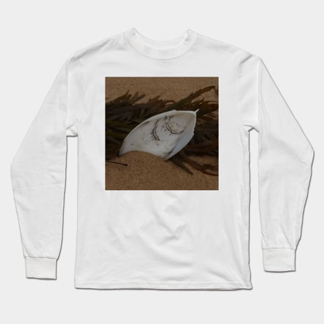 Seaweed and Squid Long Sleeve T-Shirt by Julie Vaux